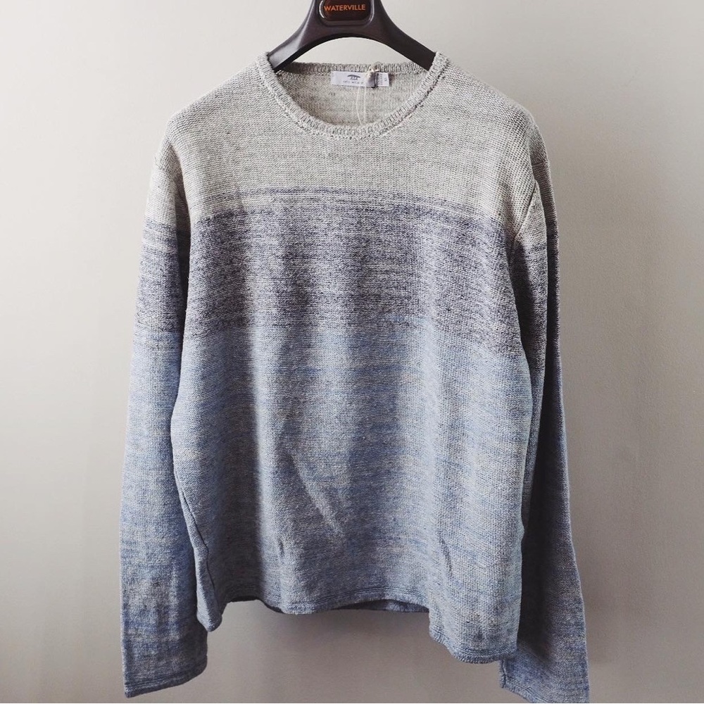 Inis Meain Ombré Striped Tunic Sweater